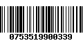 Código de Barras 0753519900339