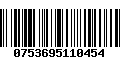 Código de Barras 0753695110454
