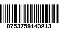 Código de Barras 0753759143213