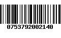 Código de Barras 0753792002140