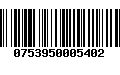 Código de Barras 0753950005402