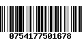 Código de Barras 0754177501678