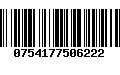 Código de Barras 0754177506222