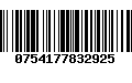 Código de Barras 0754177832925