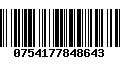 Código de Barras 0754177848643