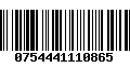 Código de Barras 0754441110865