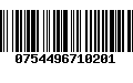 Código de Barras 0754496710201