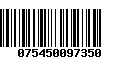 Código de Barras 075450097350