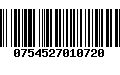 Código de Barras 0754527010720