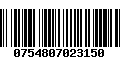 Código de Barras 0754807023150