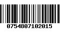 Código de Barras 0754807102015