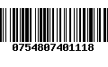 Código de Barras 0754807401118