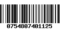Código de Barras 0754807401125