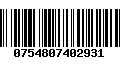 Código de Barras 0754807402931