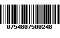 Código de Barras 0754807500248