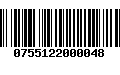 Código de Barras 0755122000048