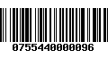 Código de Barras 0755440000096