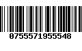 Código de Barras 0755571955548
