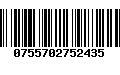 Código de Barras 0755702752435