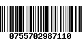 Código de Barras 0755702987110