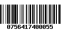 Código de Barras 0756417400055