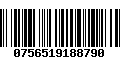 Código de Barras 0756519188790