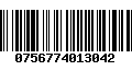 Código de Barras 0756774013042