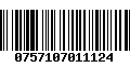 Código de Barras 0757107011124