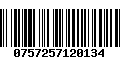 Código de Barras 0757257120134