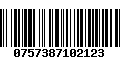Código de Barras 0757387102123