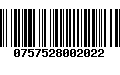 Código de Barras 0757528002022