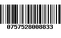 Código de Barras 0757528008833