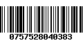 Código de Barras 0757528040383