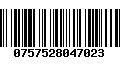 Código de Barras 0757528047023