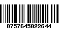 Código de Barras 0757645022644