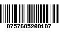 Código de Barras 0757685200187