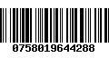 Código de Barras 0758019644288