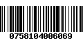 Código de Barras 0758104006069