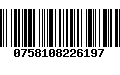 Código de Barras 0758108226197