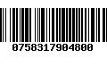 Código de Barras 0758317904800