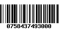 Código de Barras 0758437493000