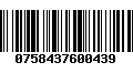 Código de Barras 0758437600439