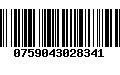 Código de Barras 0759043028341