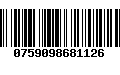 Código de Barras 0759098681126