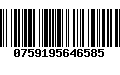 Código de Barras 0759195646585