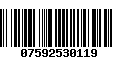 Código de Barras 07592530119