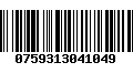 Código de Barras 0759313041049