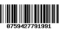 Código de Barras 0759427791991