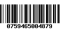 Código de Barras 0759465004879