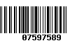 Código de Barras 07597589